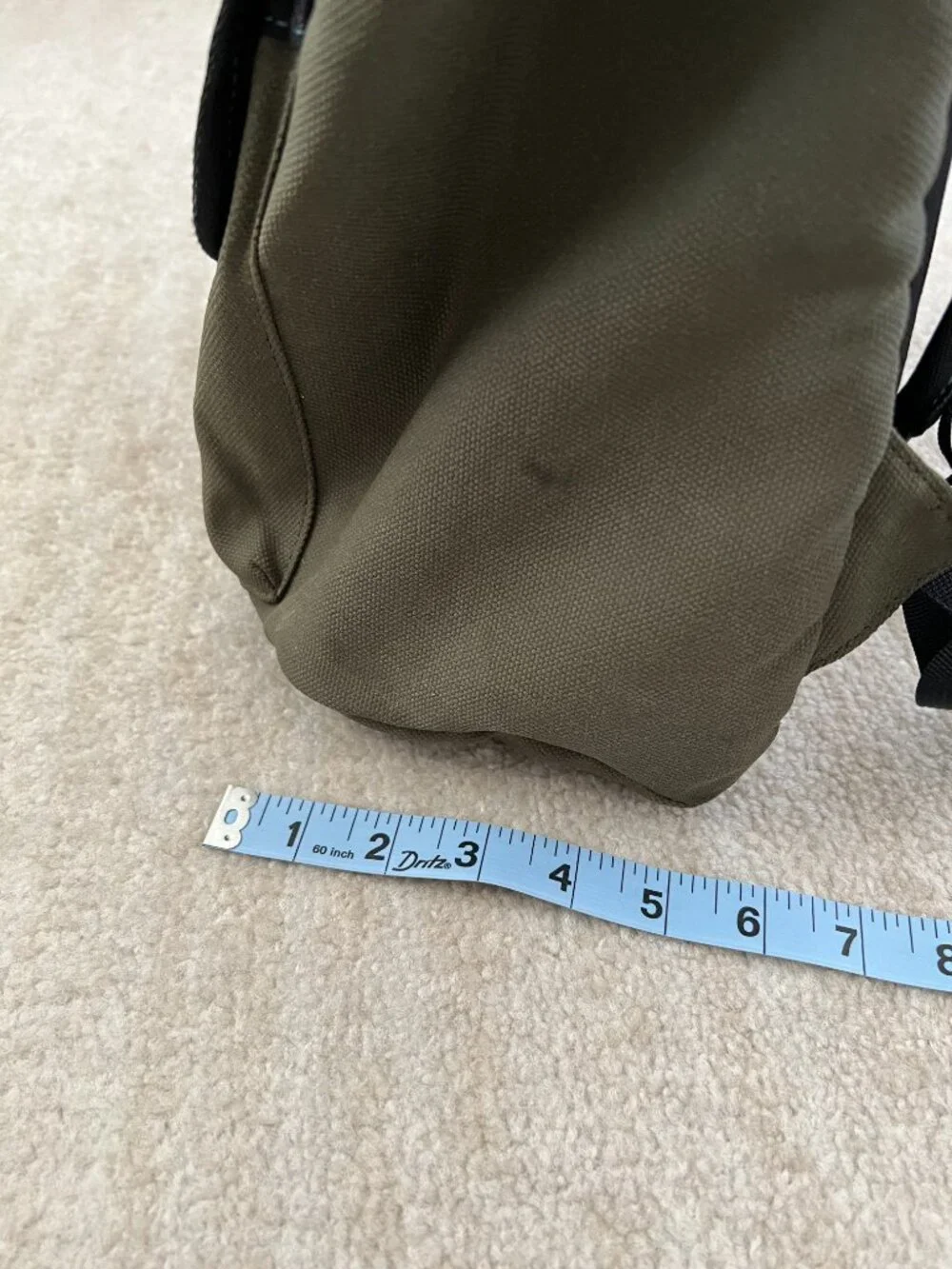 Timbuk2 Moby Laptop Backpack Olive Green Canvas Commuter Daypack School